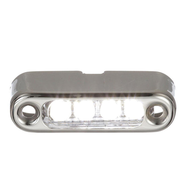 Attwood White LED Micro Light w/Stainless Steel Bezel Vertical Mount [6350W7] - Interior / Courtesy Light