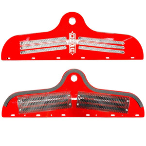 Billet Aluminum Drain/Net Cover the fits Phoenix Boats - Red - Boat Accessory