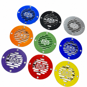 Billet Aluminum Drain Plate with Screen 4’’ Round for Boats - Boat Accessory