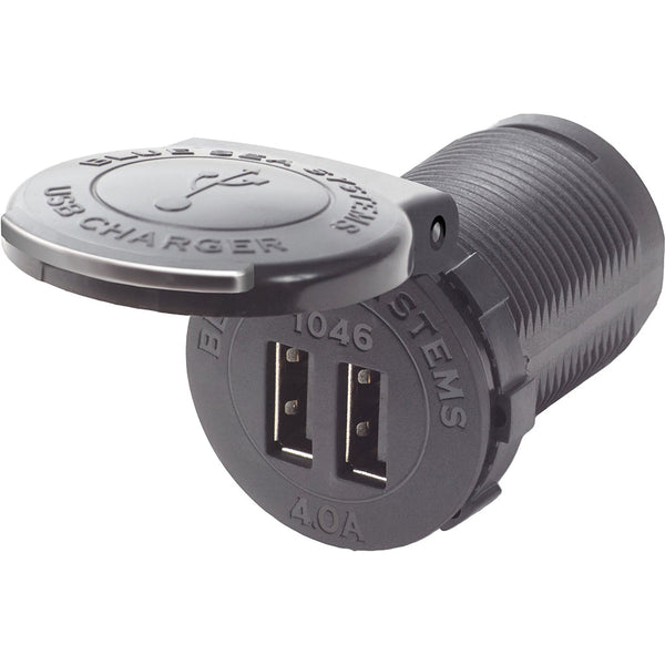 Blue Sea 1046 48V Dual USB Charger Socket Mount [1046] - Accessories