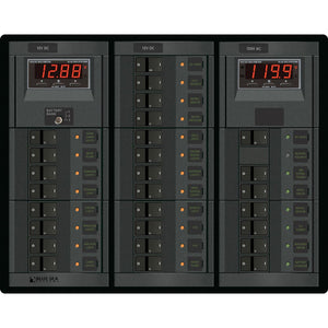 Blue Sea 1218 12V DC Main + 19 Positions / 120V AC Main + 6 Positions [1218] - Electrical Panels