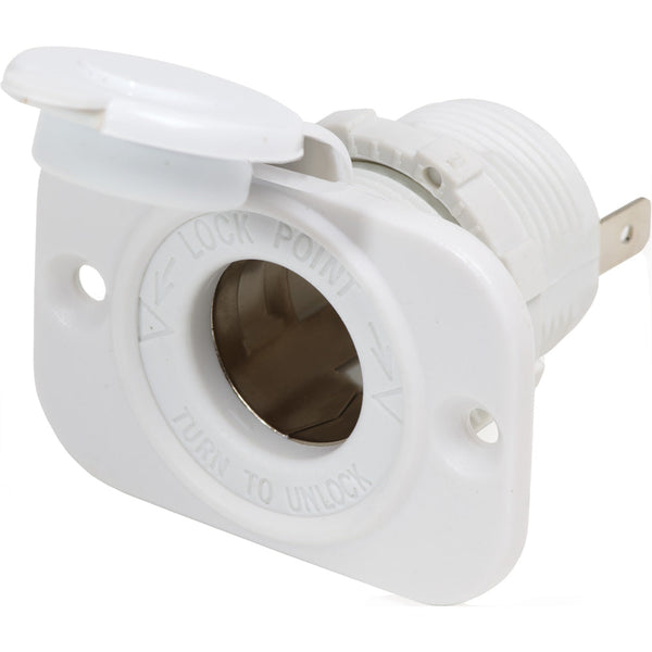 Blue Sea 12V Dash Socket - White [1011200] - Accessories