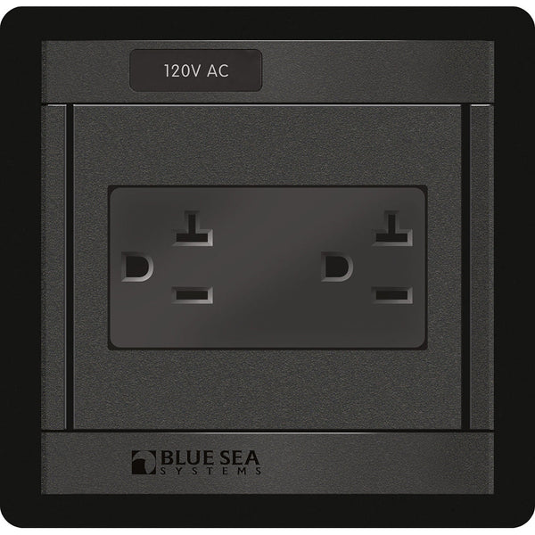 Blue Sea 1479 360 Panel - 120V AC DUal Outlet [1479] - Electrical Panels