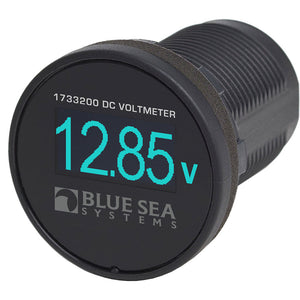 Blue Sea 1733200 Mini OLED Voltmeter - Blue [1733200] - Meters & Monitoring