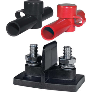 Blue Sea 2018 Dual PowerPost Cable Connectors - 1 X 5/16’’ - 1 X 3/8’’ [2018] - Busbars Connectors & Insulators