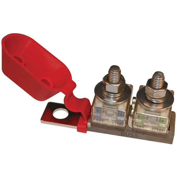 Blue Sea 2151 Terminal Fuse Block - 3/8’’ Mounting Hole - 2 Terminal Studs [2151] - Busbars Connectors & Insulators