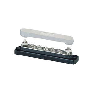 Blue Sea 2300 150AMP Common BusBar 10 x #8-32 Screw Terminal w/Cover [2300] - Busbars Connectors & Insulators