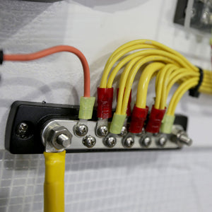 Blue Sea 2300 150AMP Common BusBar 10 x #8-32 Screw Terminal w/Cover [2300] - Busbars Connectors & Insulators