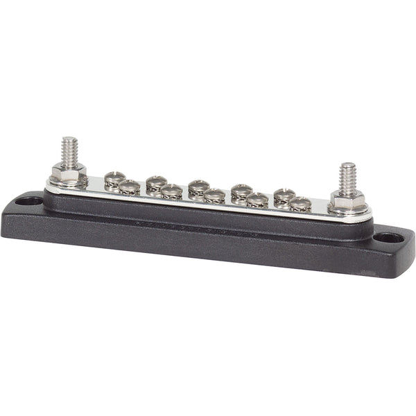 Blue Sea 2301 150AMP Common BusBar 10 x #8-32 Screw Terminal [2301] - Busbars Connectors & Insulators