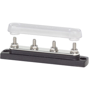 Blue Sea 2307 Common 150A BusBar - (4) 1/4’’-20 Studs w/Cover [2307] - Busbars Connectors & Insulators