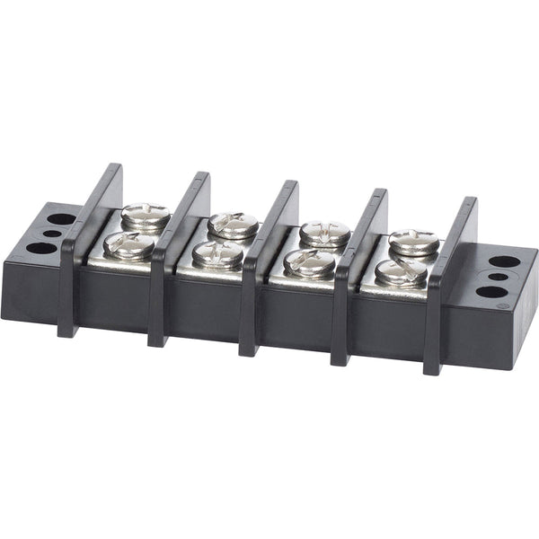 Blue Sea 2604 Terminal Block 65AMP - 4 Circuit [2604] - Busbars Connectors & Insulators