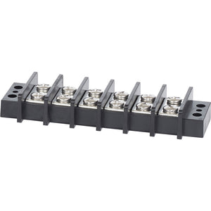 Blue Sea 2606 Terminal Black 65AMP - 6 Circuit [2606] - Busbars Connectors & Insulators