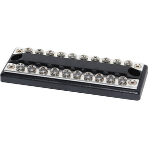 Blue Sea 2702 DualBus 100AMP Common BusBar 10 x 8-32 Screw Terminal [2702] - Busbars Connectors & Insulators