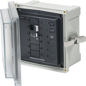 Blue Sea 3123 - SMS Panel Enclosure w/ELCI (32A) 3 Blanks - 230V AC [3123] - Electrical Panels