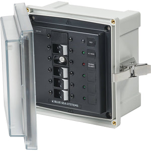 Blue Sea 3128 - SMS Panel Enclosure w/ELCI (30A) 3 Branch (15A) - 120V AC [3128] - Electrical Panels