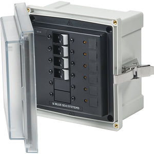 Blue Sea 3134 - SMS Panel Enclosure w/4 Branch (12/24V) - 12/24V DC [3134] - Circuit Breakers