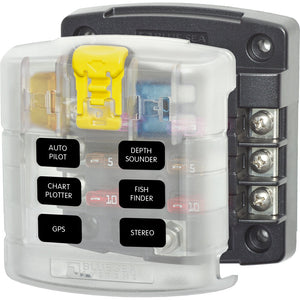 Blue Sea 5028 ST Blade Fuse Block w/ Cover - 6 Circuit without Negative Bus [5028] - Circuit Breakers