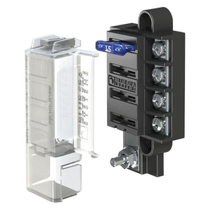 Blue Sea 5045 ST Blade Compact Fuse Blocks - 4 Circuits w/Cover [5045] - Fuse Blocks & Fuses