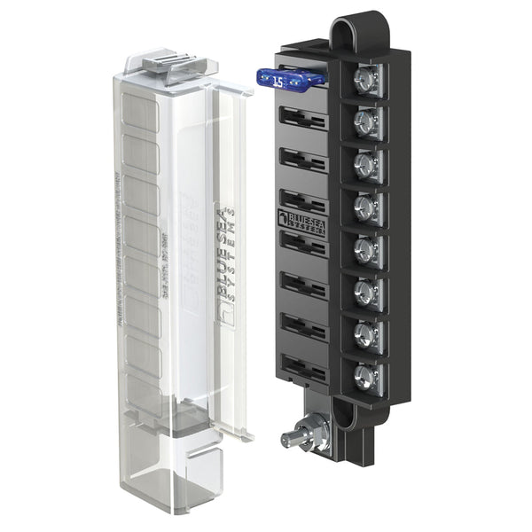 Blue Sea 5046 ST Blade Compact Fuse Blocks - 8 Circuits w/Cover [5046] - Fuse Blocks & Fuses