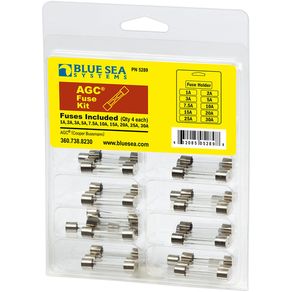 Blue Sea 5289 AGC Fuse Kit - 41-Piece [5289] - Fuse Blocks & Fuses