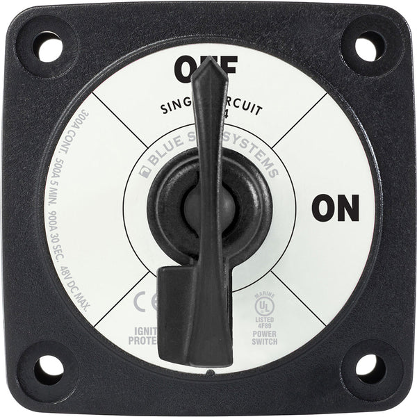 Blue Sea 6004200 Single Circuit ON-OFF w/Locking Key - Black [6004200] - Battery Management