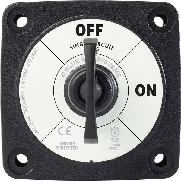 Blue Sea 6005200 Battery Switch Single Circuit ON-OFF - Black [6005200] - Battery Management