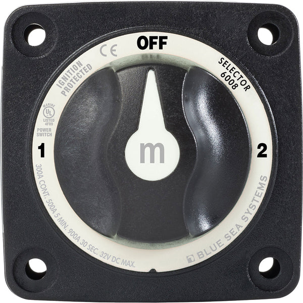 Blue Sea 6008200 m-Series Selector 3 Position Battery Switch - Black [6008200] - Battery Management