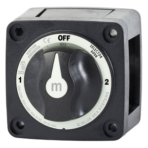 Blue Sea 6008200 m-Series Selector 3 Position Battery Switch - Black [6008200] - Battery Management