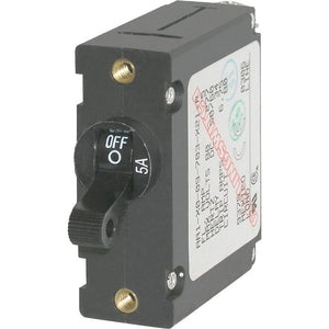 Blue Sea 7200 AC / DC Single Pole Magnetic World Circuit Breaker - 5 Amp [7200] - Circuit Breakers