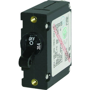 Blue Sea 7212 AC / DC Single Pole Magnetic World Circuit Breaker - 20 Amp [7212] - Circuit Breakers