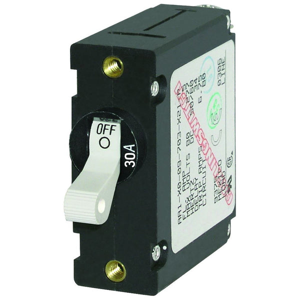 Blue Sea 7222 AC/DC Single Pole Magnetic World Circuit Breaker - 30AMP [7222] - Circuit Breakers