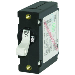 Blue Sea 7230 AC/DC Single Pole Magnetic World Circuit Breaker - 50AMP [7230] - Circuit Breakers