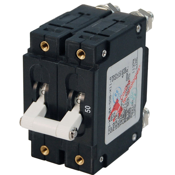 Blue Sea 7251 C-Series Double Pole Circuit Breaker - 50A [7251] - Circuit Breakers