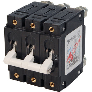 Blue Sea 7290 C-Series Triple Pole Circuit Breaker - 100A [7290] - Circuit Breakers