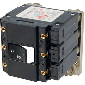 Blue Sea 7477 C - Series Flat Circuit Breaker Single and Double Pole - 250 Amp [7477] - Circuit Breakers