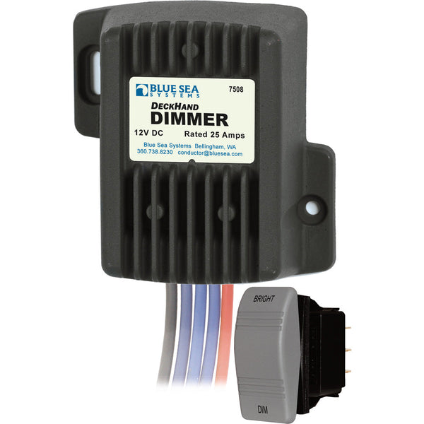 Blue Sea 7508 DeckHand Dimmer - 25 Amp/12V [7508] - Switches & Accessories