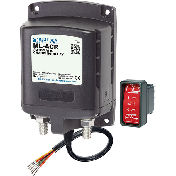 Blue Sea 7620 ML-Series Automatic Charging Relay (Magnetic Latch) 12VDC [7620] - Battery Management