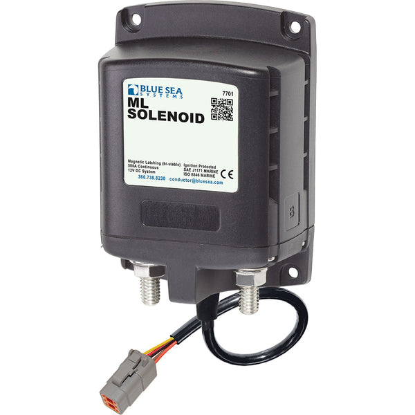 Blue Sea 7701100 ML Solenoid 12V 500A w/Deutsch Connector [7701100] - Battery Management