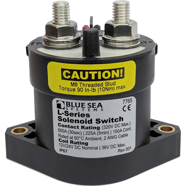 Blue Sea 7765 L-Series Solenoid Switch - 150A - 12/24V DC [7765] - Battery Management