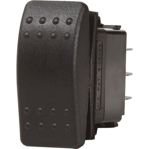 Blue Sea 7933 Contura II Switch SPDT Black - (ON)-OFF-(ON) [7933] - Switches & Accessories