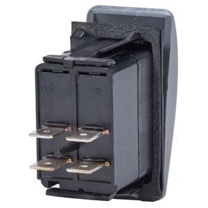 Blue Sea 7935 Contura II Switch DPST Black - OFF-(ON) [7935] - Switches & Accessories