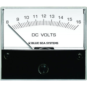 Blue Sea 8003 DC Analog Voltmeter - 2-3/4’’ Face 8-16 Volts DC [8003] - Meters & Monitoring