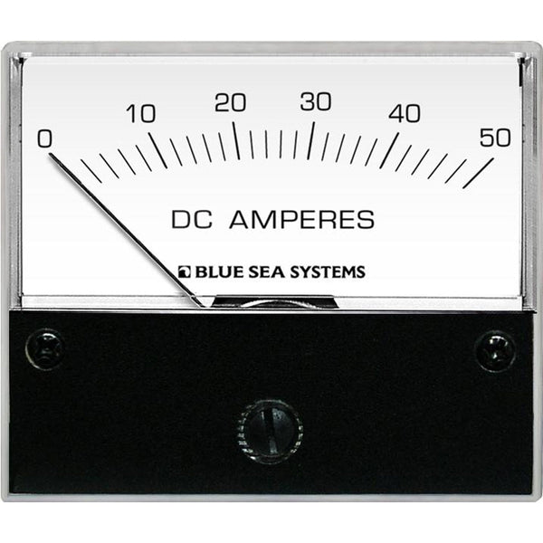 Blue Sea 8022 DC Analog Ammeter - 2-3/4 Face 0-50 AMP DC [8022] - Meters & Monitoring