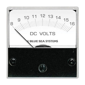 Blue Sea 8028 DC Analog Micro Voltmeter - 2’’ Face 8-16 Volts DC [8028] - Meters & Monitoring