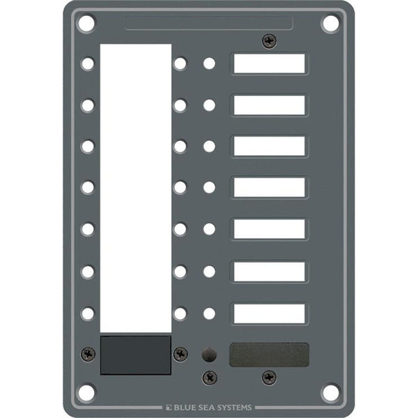 Blue Sea 8087 8 Position DC C-Series Panel - Blank [8087] - Circuit Breakers