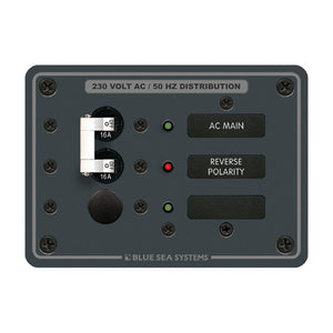 Blue Sea 8129 AC Main + Branch A-Series Toggle Circuit Breaker Panel (230V) - Main + 1 Position [8129] - Electrical