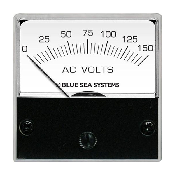 Blue Sea 8244 AC Analog Micro Voltmeter - 2’’ Face 0-150 Volts AC [8244] - Meters & Monitoring