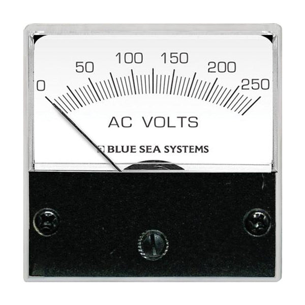 Blue Sea 8245 AC Analog Micro Voltmeter - 2’’ Face 0-250 Volts AC [8245] - Meters & Monitoring