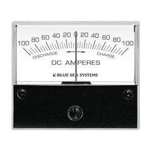 Blue Sea 8253 DC Zero Center Analog Ammeter - 2-3/4’’ Face 100-0-100 Amperes DC [8253] - Meters & Monitoring