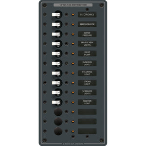 Blue Sea 8376 Panel DC 13 Position Vertical [8376] - Electrical Panels